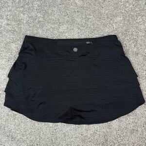 Athleta Black Swagger Layered Small Skort Skirt Tiered Pickleball Tennis 983302